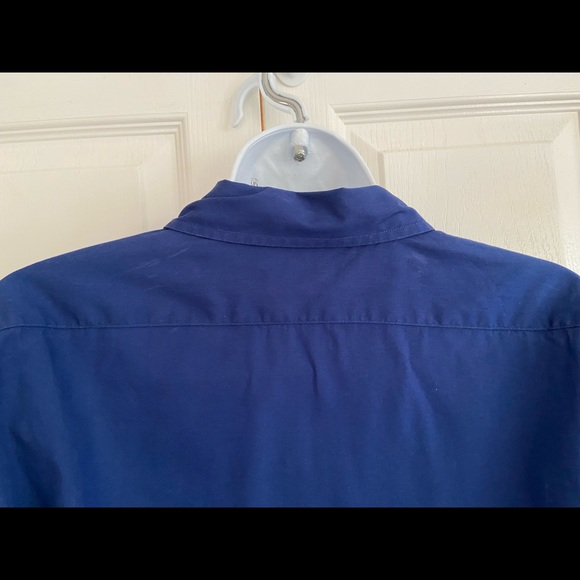 Ralph Lauren light cotton stretch dark blue shirt - Picture 4 of 9
